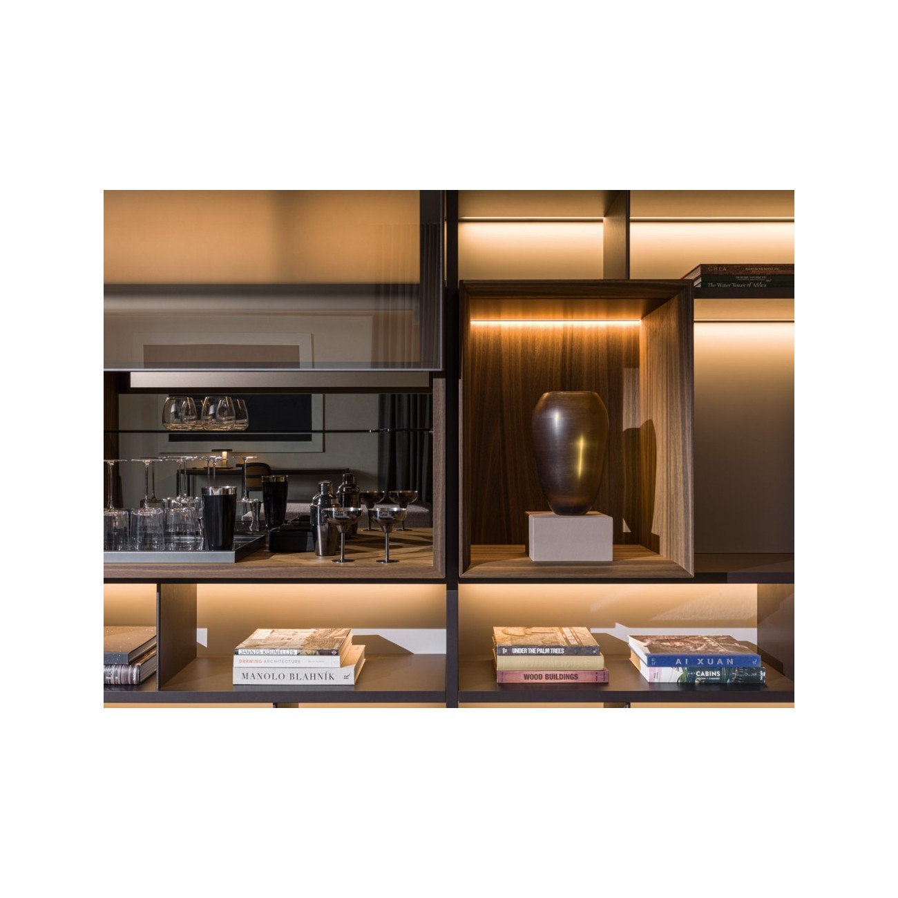 MOLTENI&C 505 UP SYSTEM BIBLIOTHÈQUE
