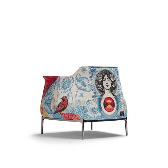 POLTRONA FRAU ARCHIBALD DELICATE BALANCE LIMITED EDITION FAUTEUIL