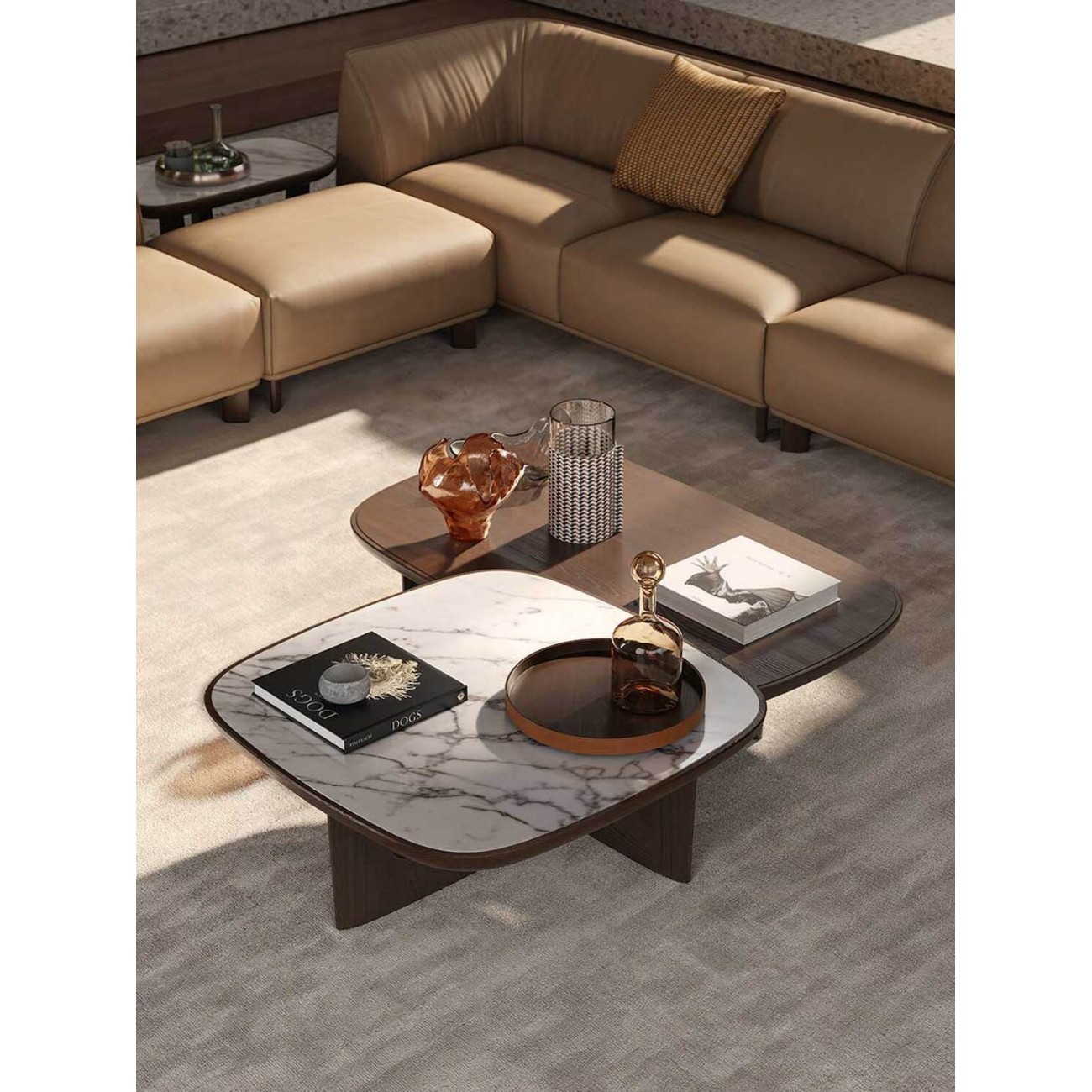 POLTRONA FRAU BALDWIN TABLE BASSE