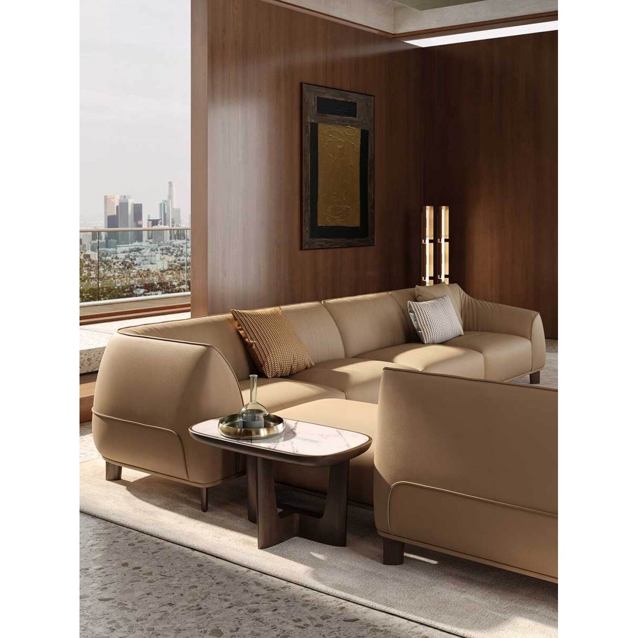 POLTRONA FRAU BALDWIN TABLE BASSE