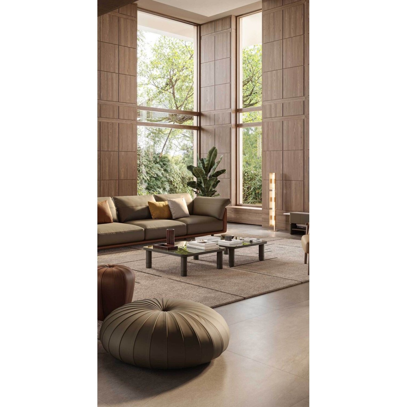 POLTRONA FRAU CUIRÉ SMALL TABLE