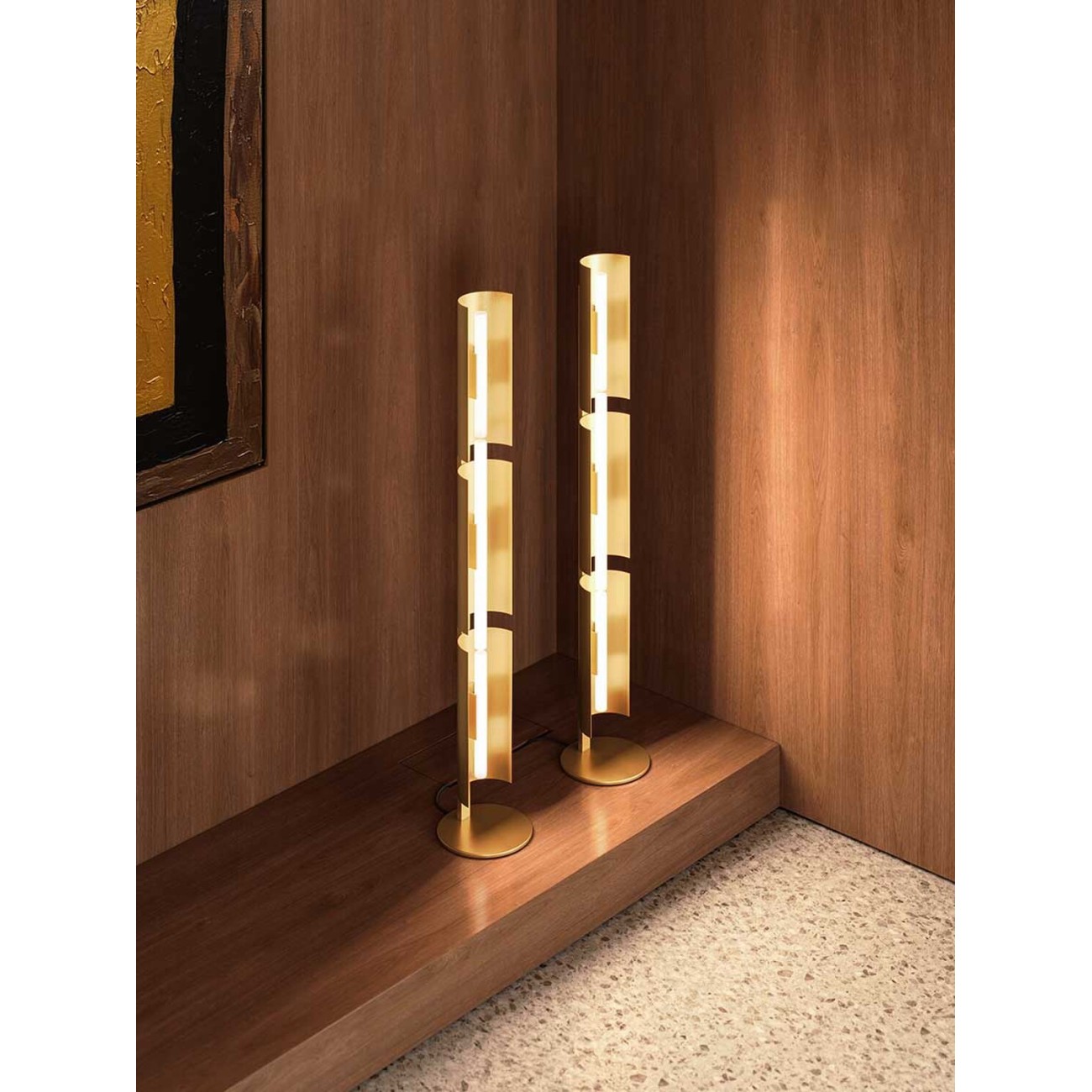 POLTRONA FRAU GIO PONTI ORO LAMPADAIRE