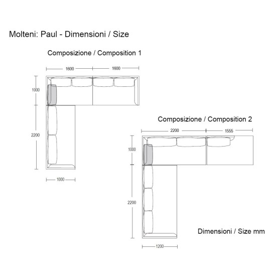 MOLTENI & C. DIVANO PAUL