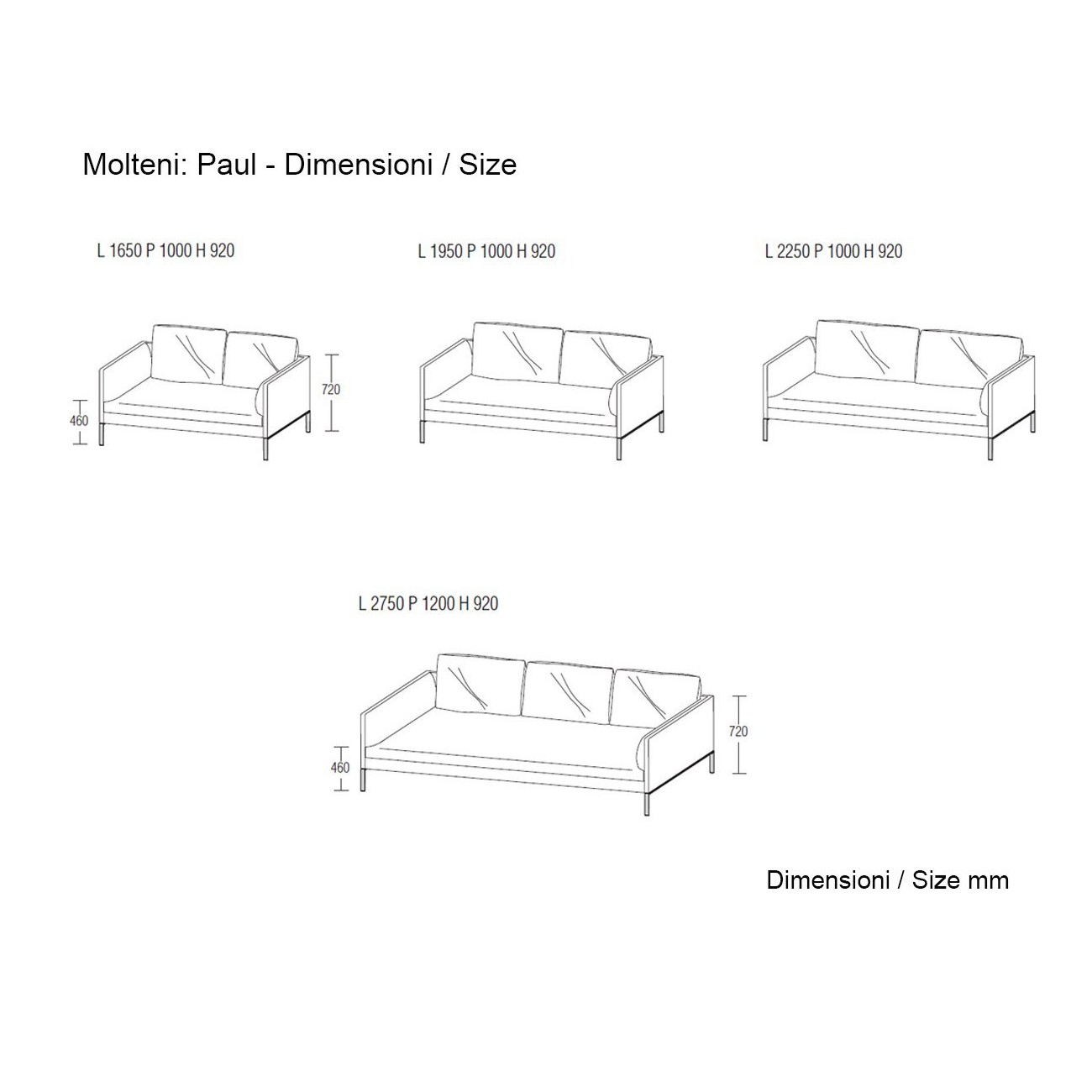 MOLTENI & C. DIVANO PAUL
