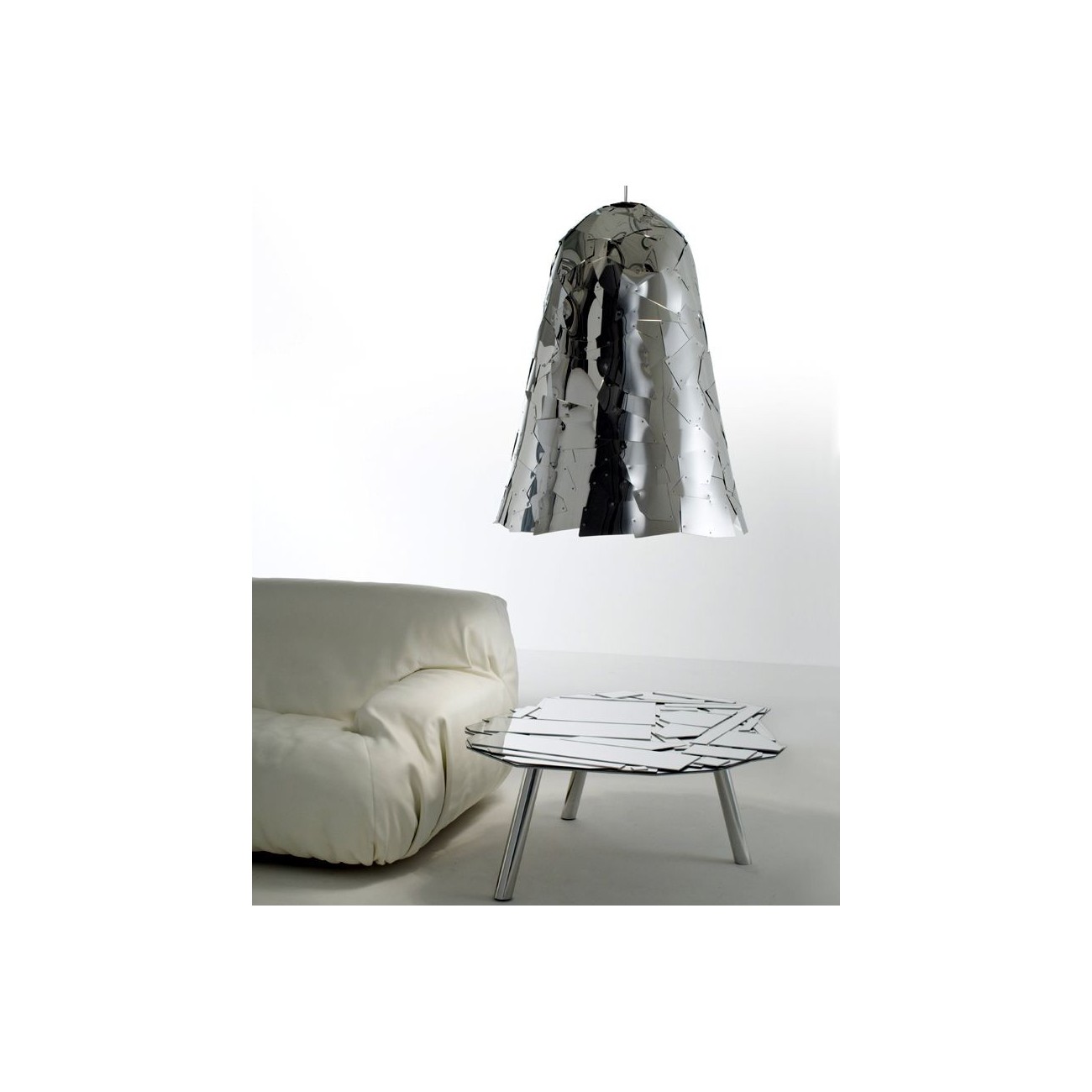 EDRA TAVOLINO BRASILIA ARGENTO