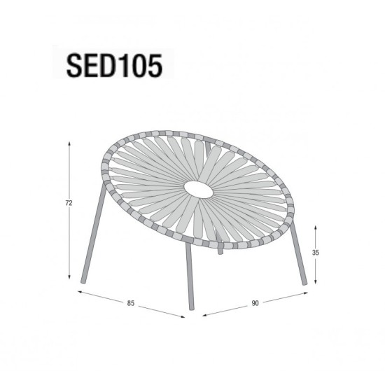 LAGO LASTIKA POLTRONA