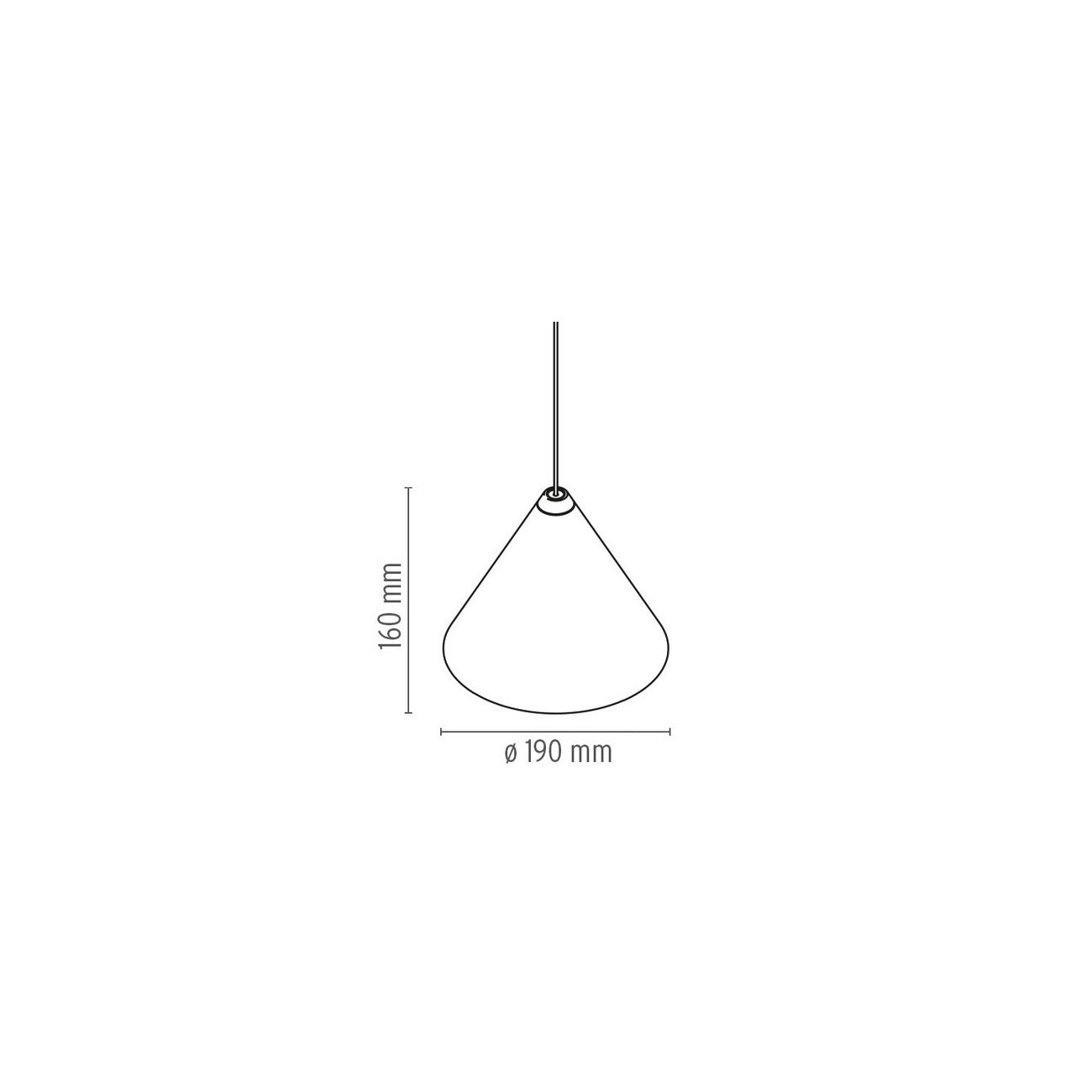 FLOS STRING LIGHT Testa a cono