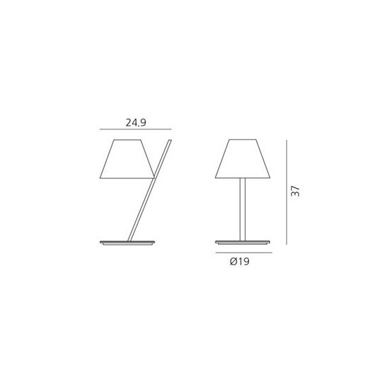 ARTEMIDE - LA PETITE LAMPADA DA TAVOLO - NERO