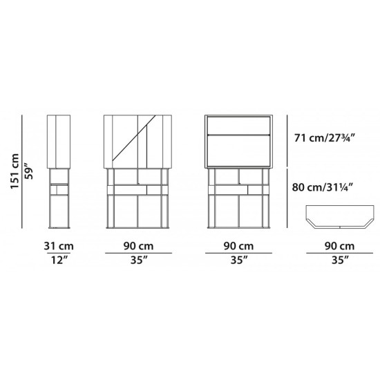 BAXTER WIREFRAME MOBILE BAR