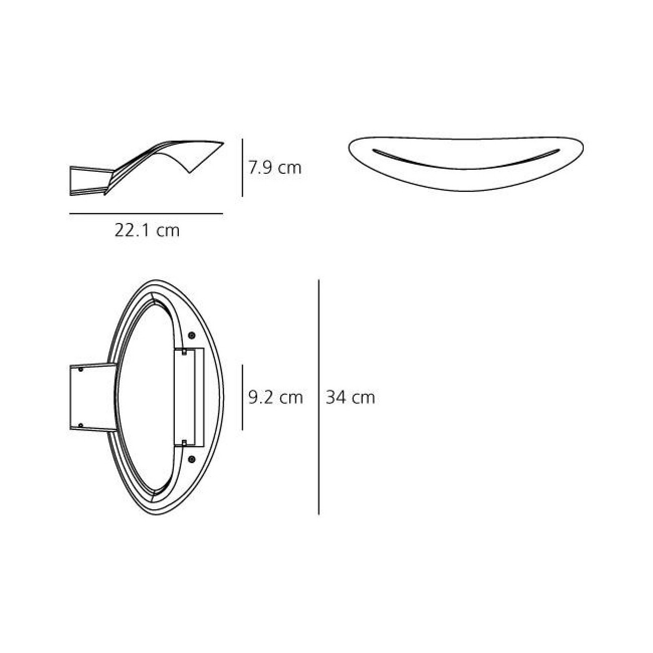 ARTEMIDE MESMERI CROMO PARETE