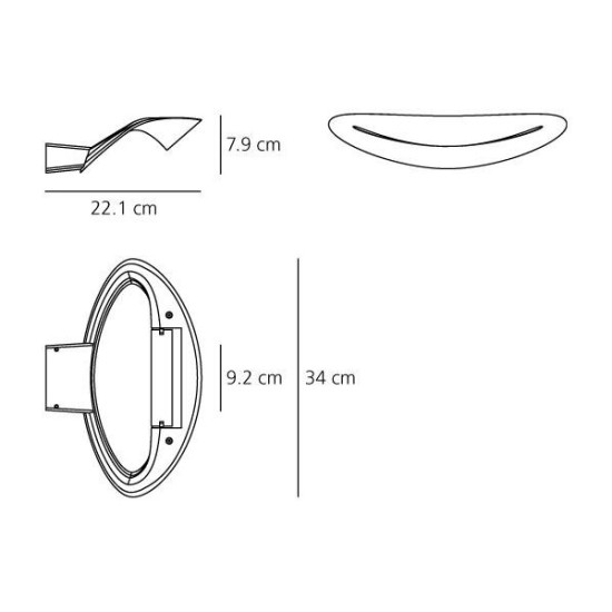 ARTEMIDE MESMERI CROMO PARETE