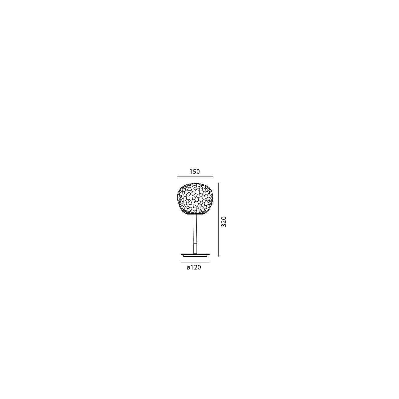 ARTEMIDE METEORITE 15 TABLE
