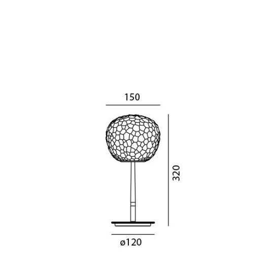 ARTEMIDE METEORITE 15 TABLE