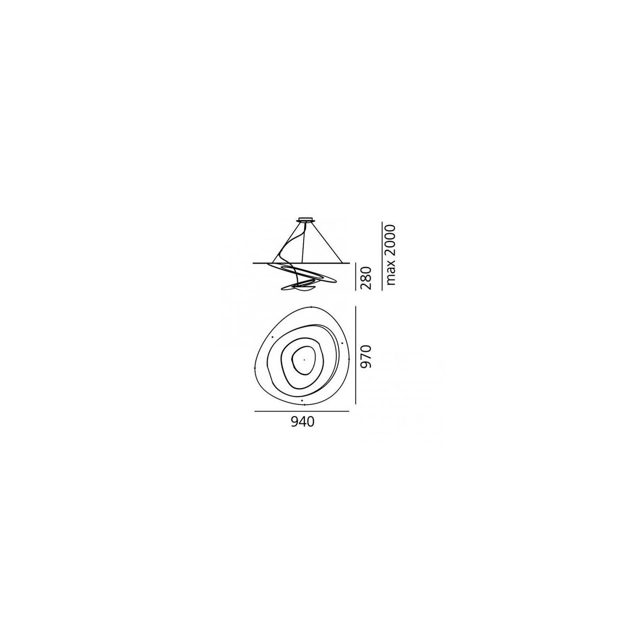 ARTEMIDE - PIRCE - SOSPENSIONE LED