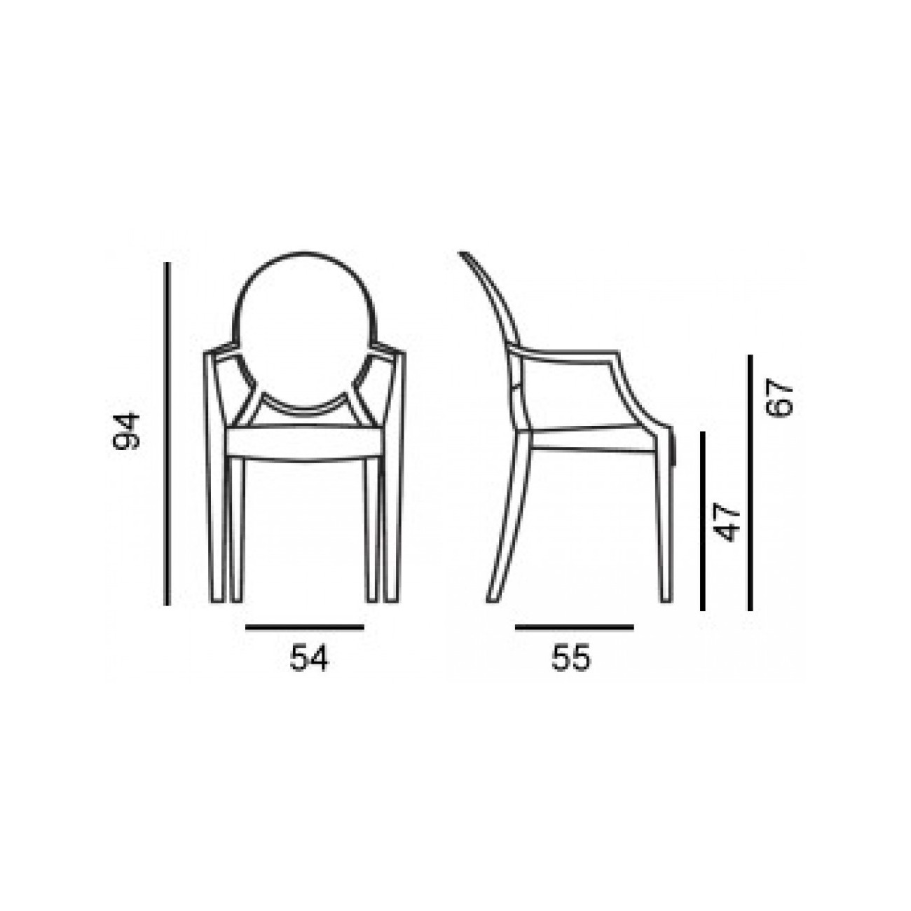 KARTELL LOUIS GHOST POLTRONCINA