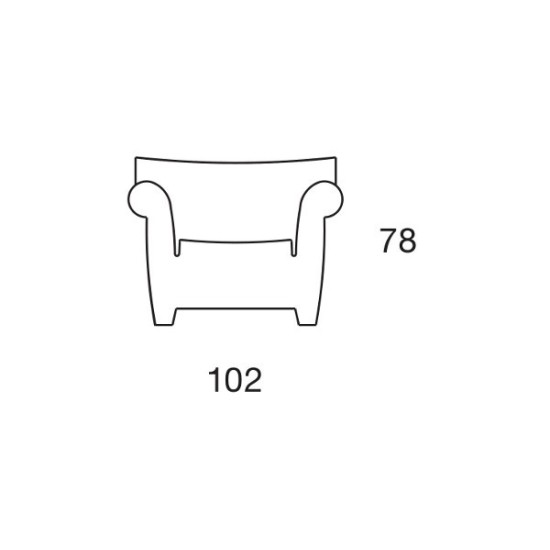 KARTELL  POLTRONA BUBBLE CLUB