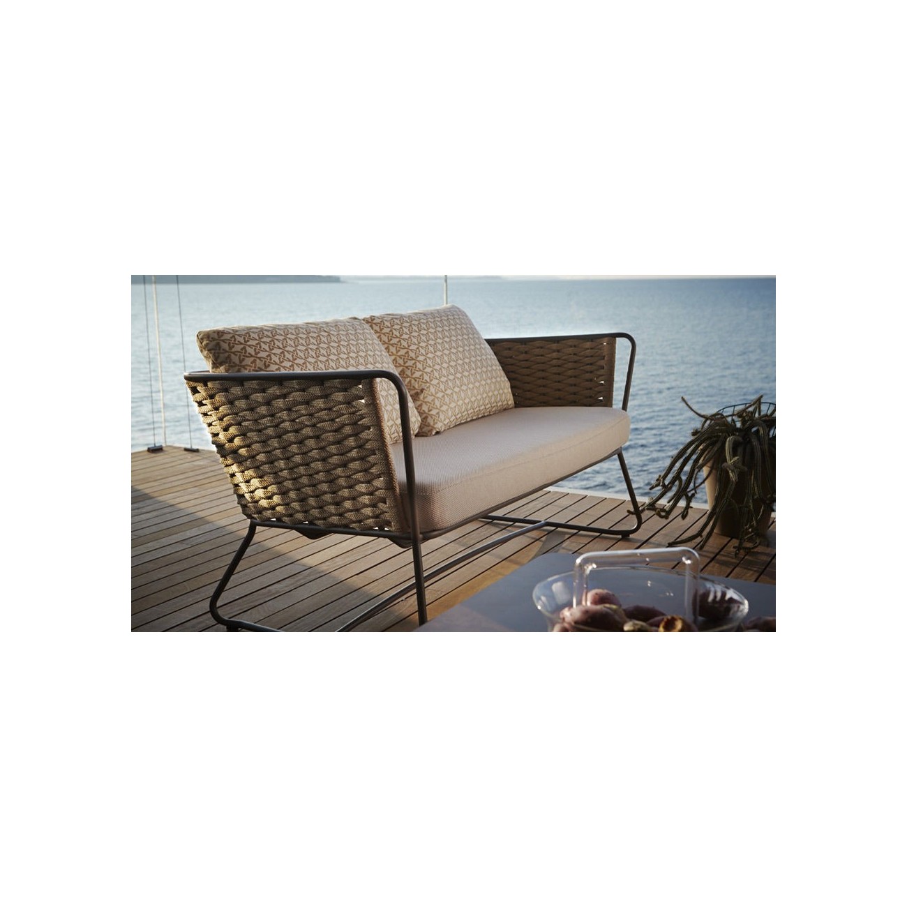 ROBERTI RATTAN DIVANO DUE POSTI PORTOFINIO