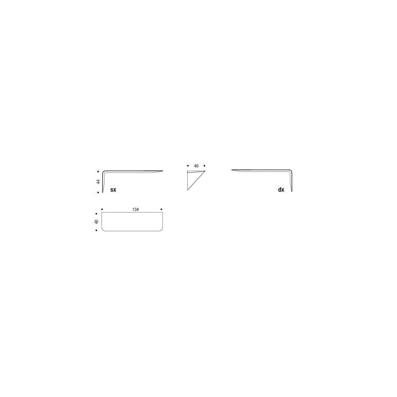 MDF SCRIVANIA/MENSOLA MAMBA LIGHT