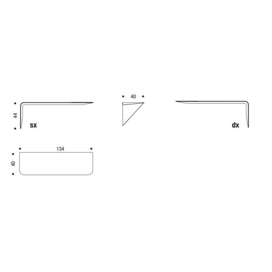 MDF SCRIVANIA/MENSOLA MAMBA LIGHT