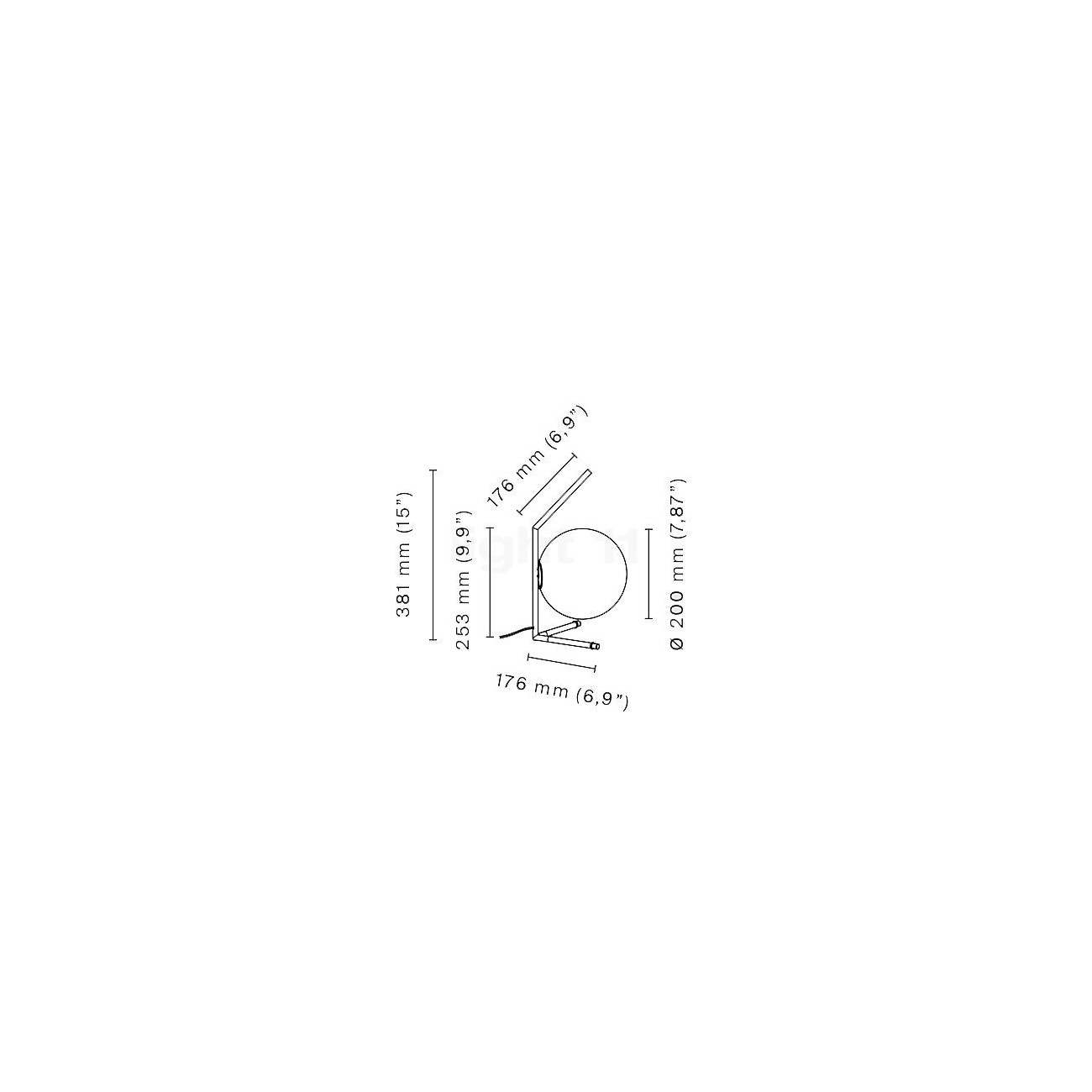 FLOS  IC T1 LOW  LAMPADA DA TAVOLO