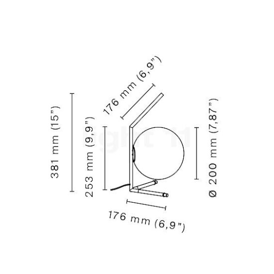 FLOS  IC T1 LOW  LAMPADA DA TAVOLO
