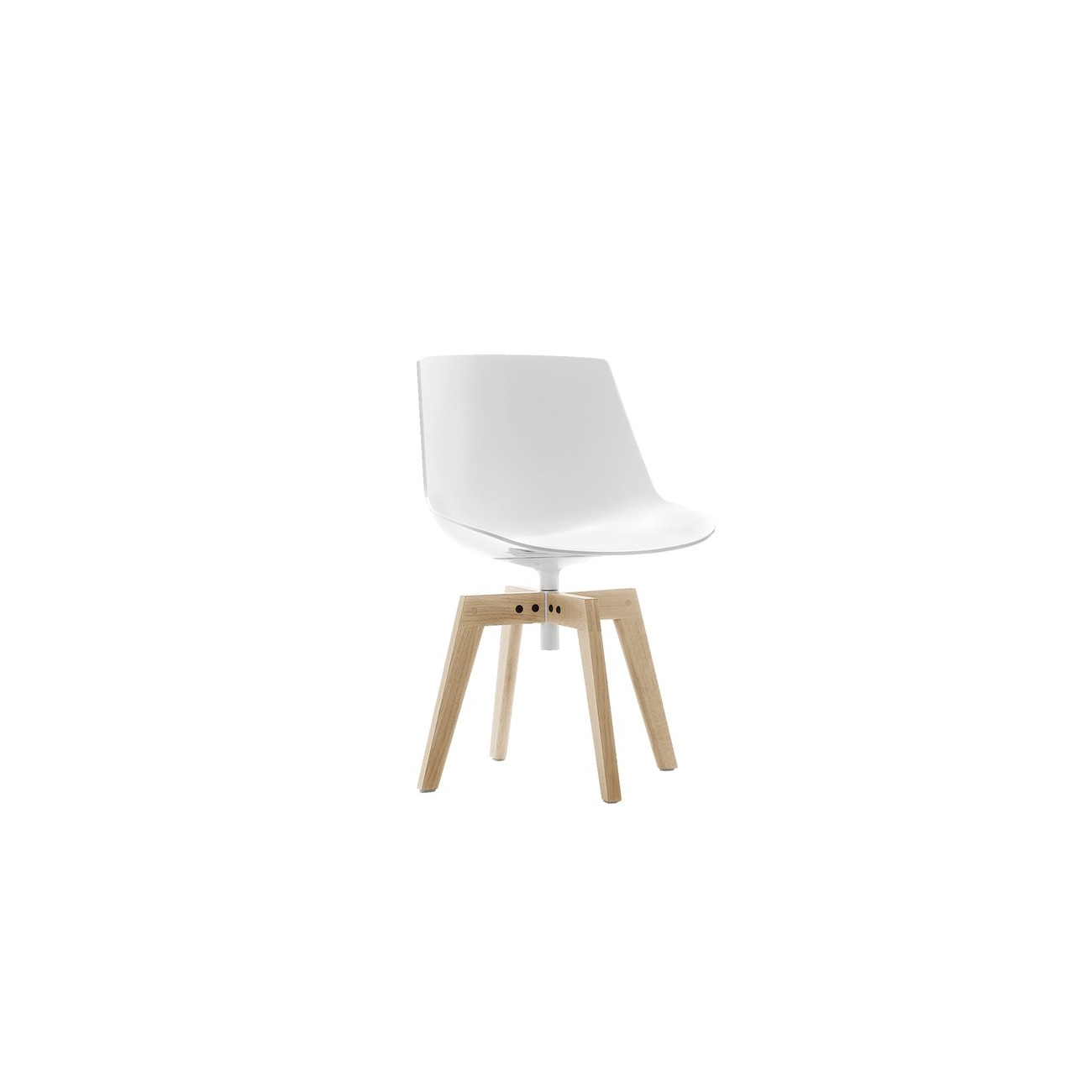 MDF SEDIA FLOW CHAIR  4 GAMBE CROSS