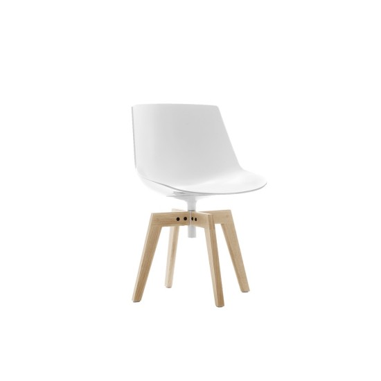MDF SEDIA FLOW CHAIR  4 GAMBE CROSS
