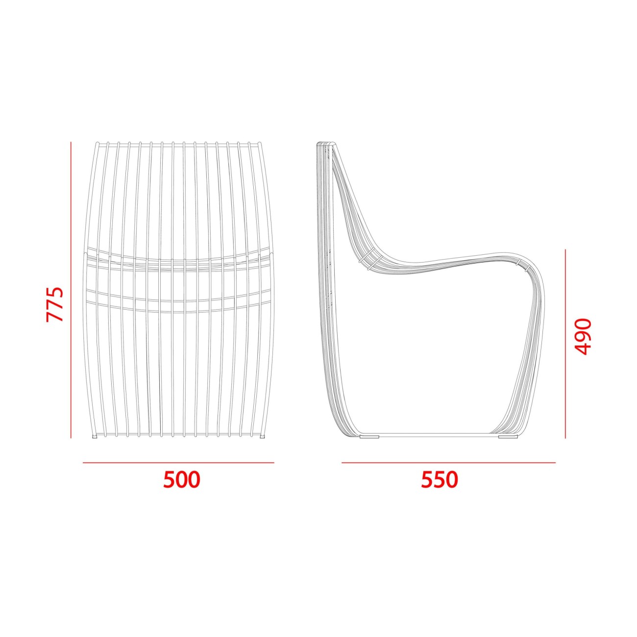 MDF SIGN FILO POLTRONCINA
