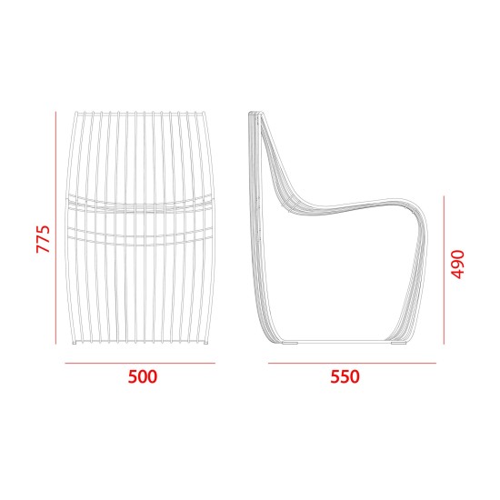 MDF SIGN FILO POLTRONCINA