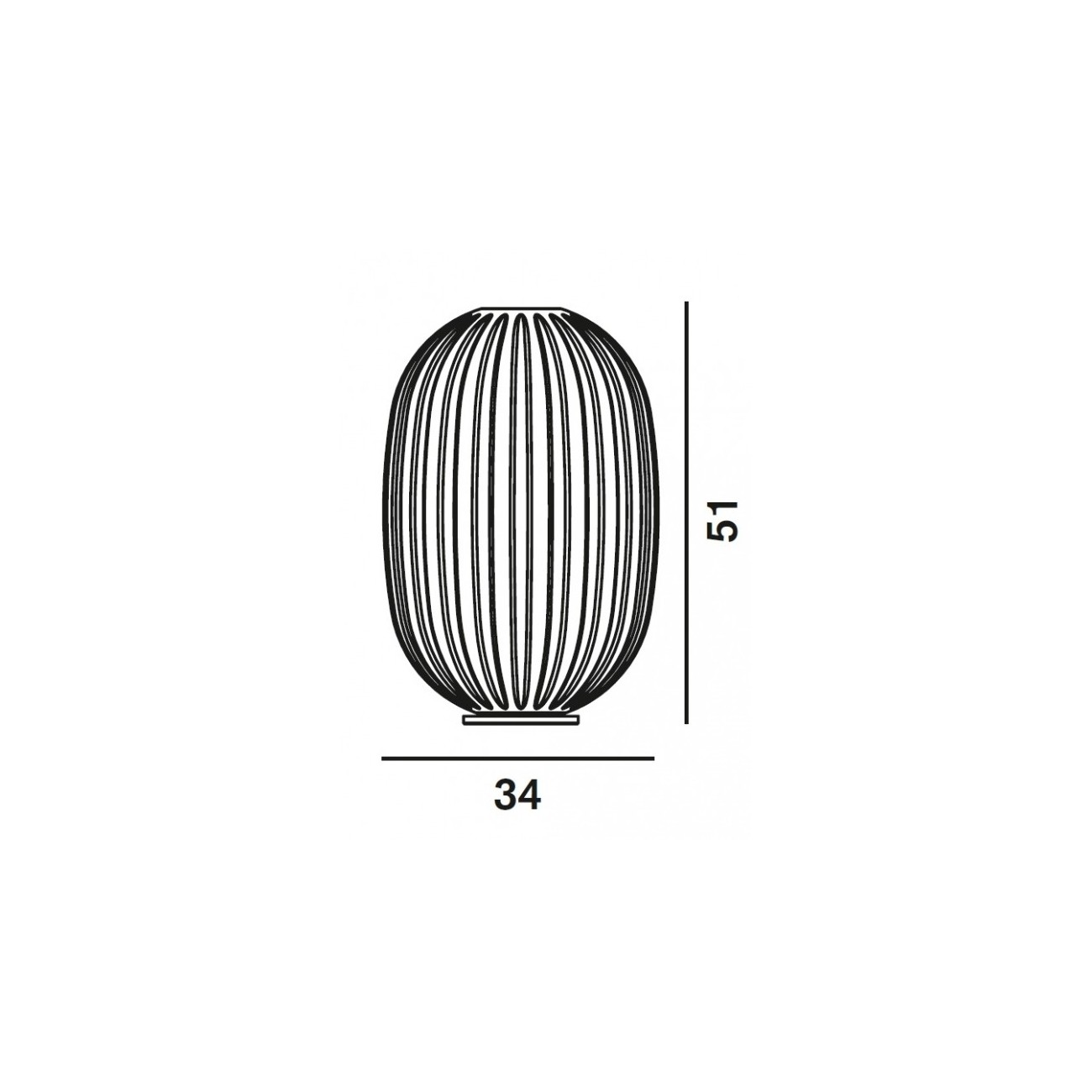 FOSCARINI LAMPADA DA TAVOLO PLASS MEDIA