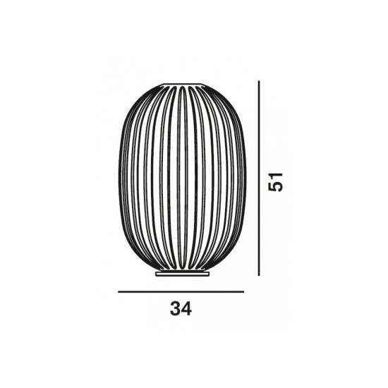 FOSCARINI LAMPADA DA TAVOLO PLASS MEDIA