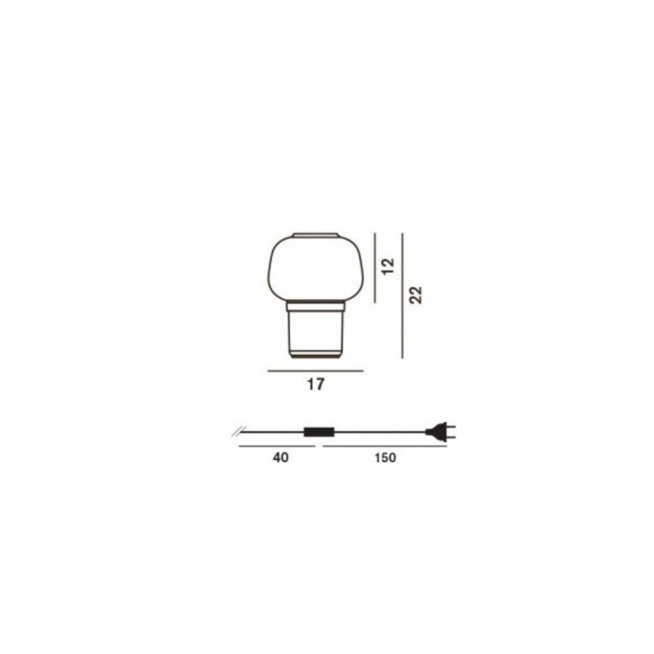 FOSCARINI LAMPADA DA TAVOLO DOLL