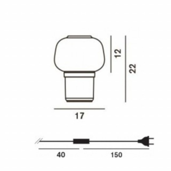 FOSCARINI LAMPADA DA TAVOLO DOLL