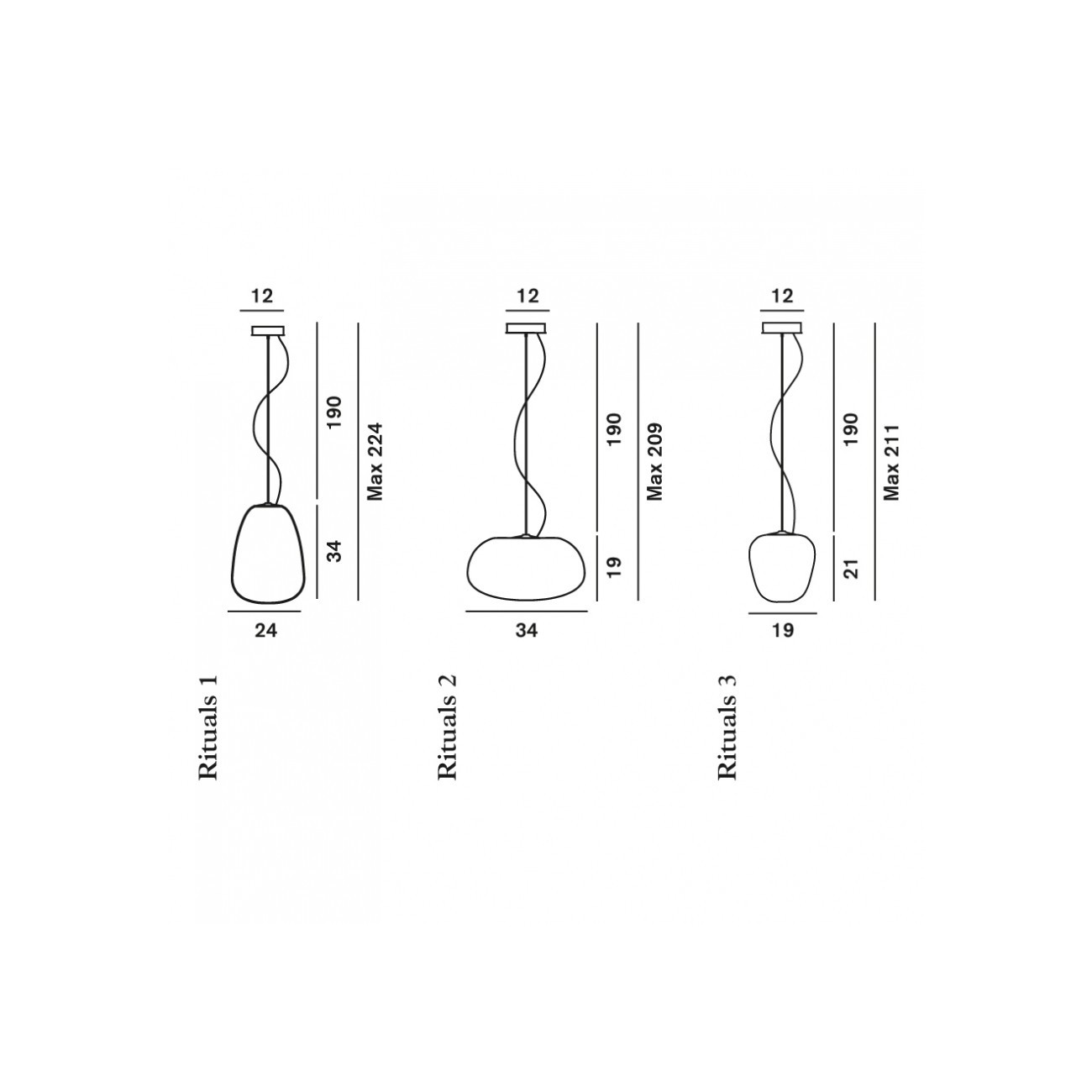 FOSCARINI LAMPADA SOSPENSIONE RITUALS 2