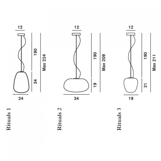 FOSCARINI LAMPADA SOSPENSIONE RITUALS 2