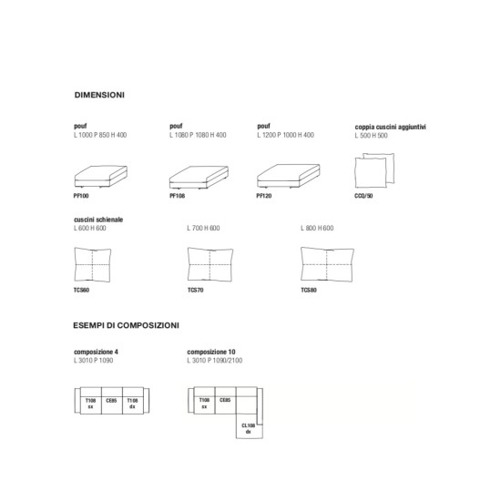 MOLTENI & C. TURNER DIVANO