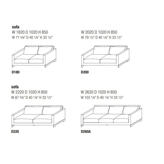 MOLTENI & C. REVERSI DIVANO