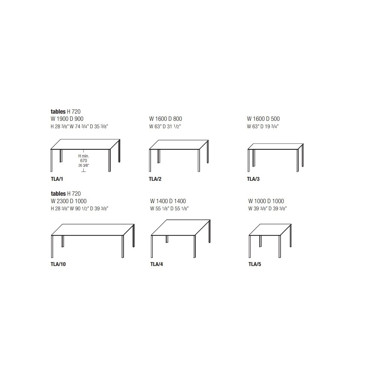 MOLTENI & C. LESSLESS TAVOLINO