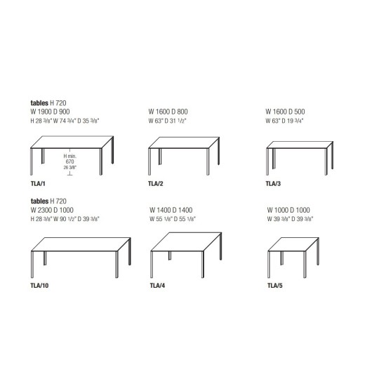MOLTENI & C. LESSLESS TAVOLINO