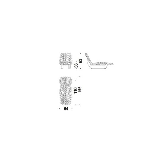 MOROSO BIKNIT CHAISE LONGUE