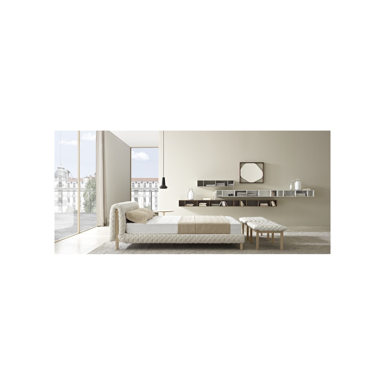 LIGNE ROSET RUCHE' LETTO TESTATA BASSA