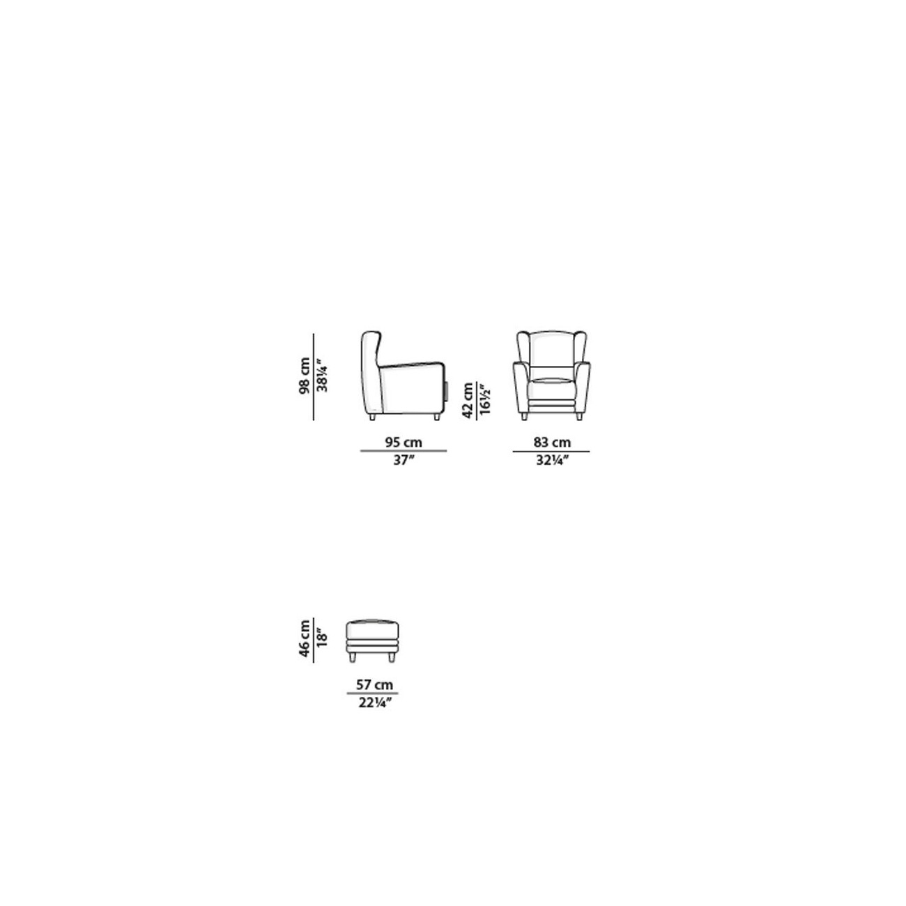 BAXTER BERGERE POLTRONA