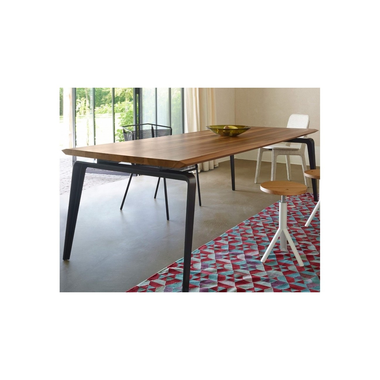 LIGNE ROSET ODESSA TAVOLO TOP IN NOCE