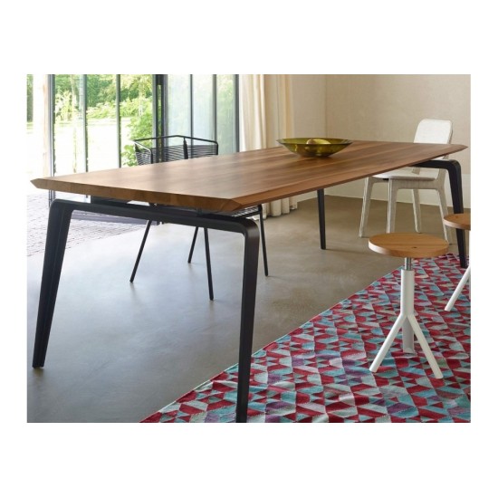 LIGNE ROSET ODESSA TAVOLO TOP IN NOCE