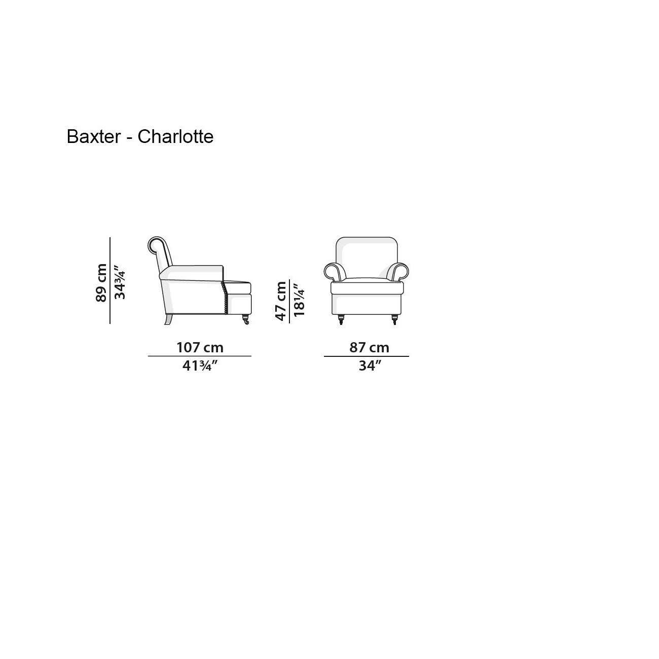 BAXTER CHARLOTTE POLTRONA