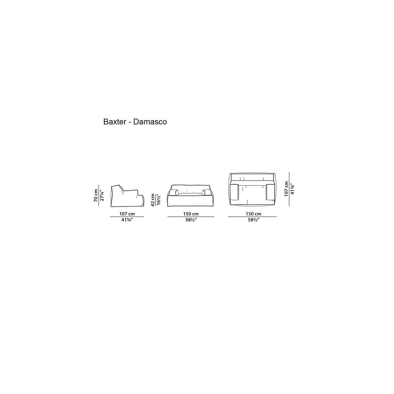 BAXTER DAMASCO POLTRONA