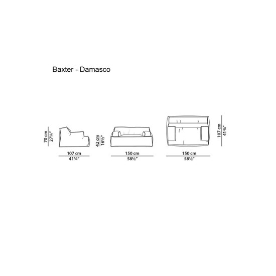 BAXTER DAMASCO POLTRONA