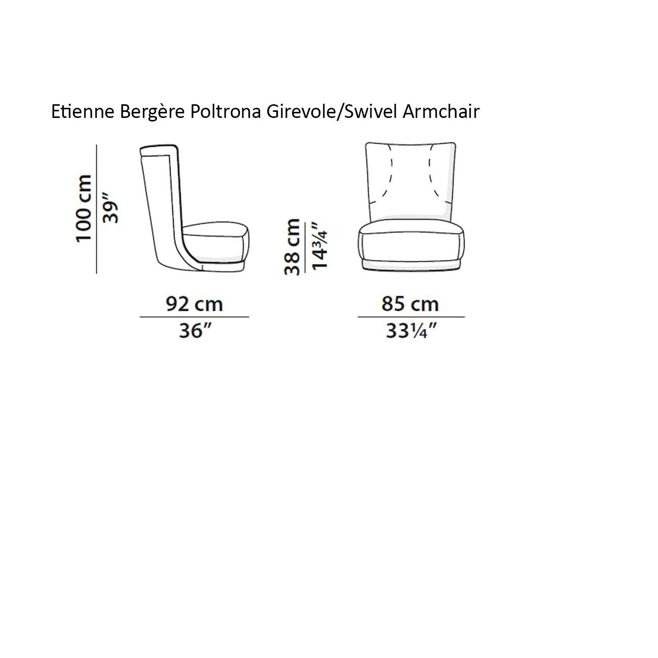 BAXTER ETIENNE BERGERE POLTRONA