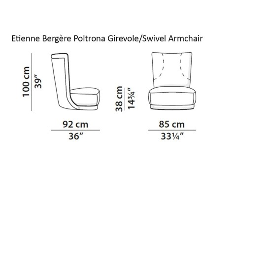 BAXTER ETIENNE BERGERE POLTRONA