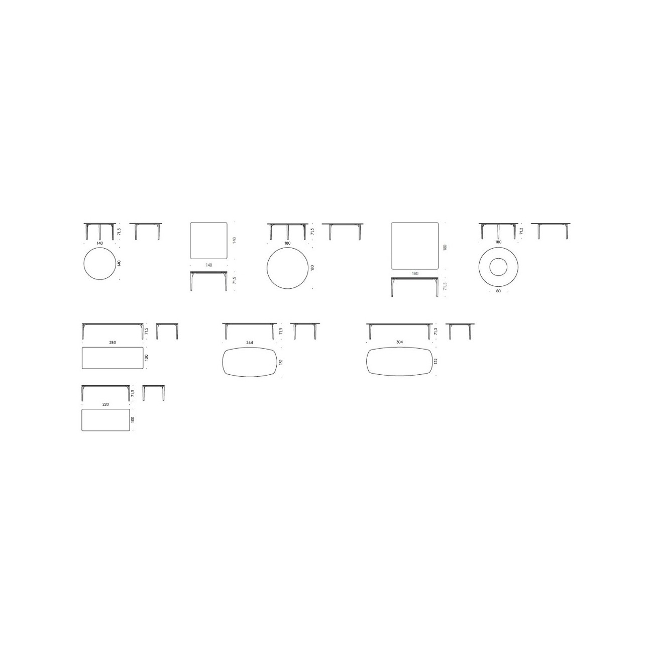 DEPADOVA 95' TAVOLO PIANO CALACATTA